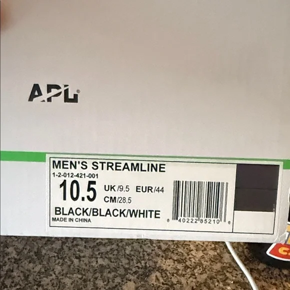 APL Men's Streamline Black and White Shoes - Picture 10 of 12